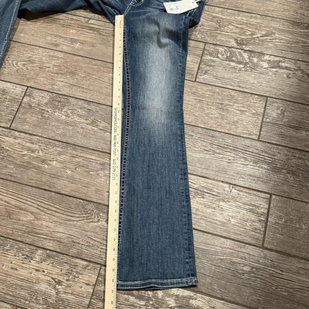 Miss Me Jeans 28x34 Women Mid Rise Boot Horseshoe Dream Catch Embroidered Pocket - Picture 9 of 9
